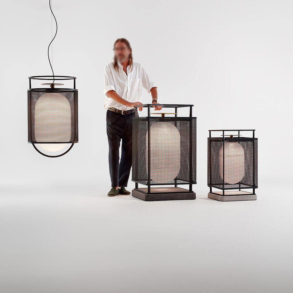 Meren hanglamp mesh cilinder messing accent industrieel