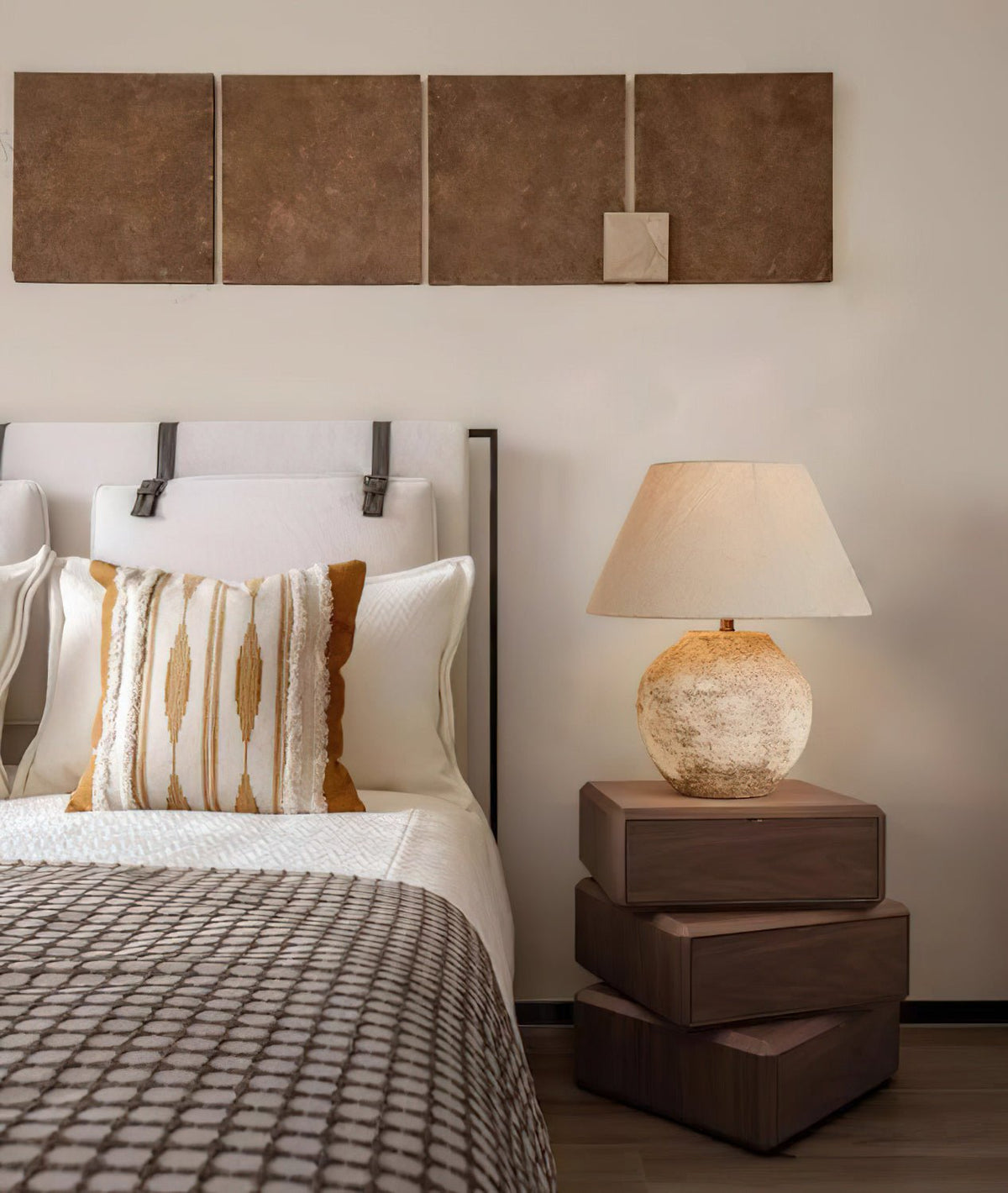 Ceranielle tafellamp Desert Sand keramische voet