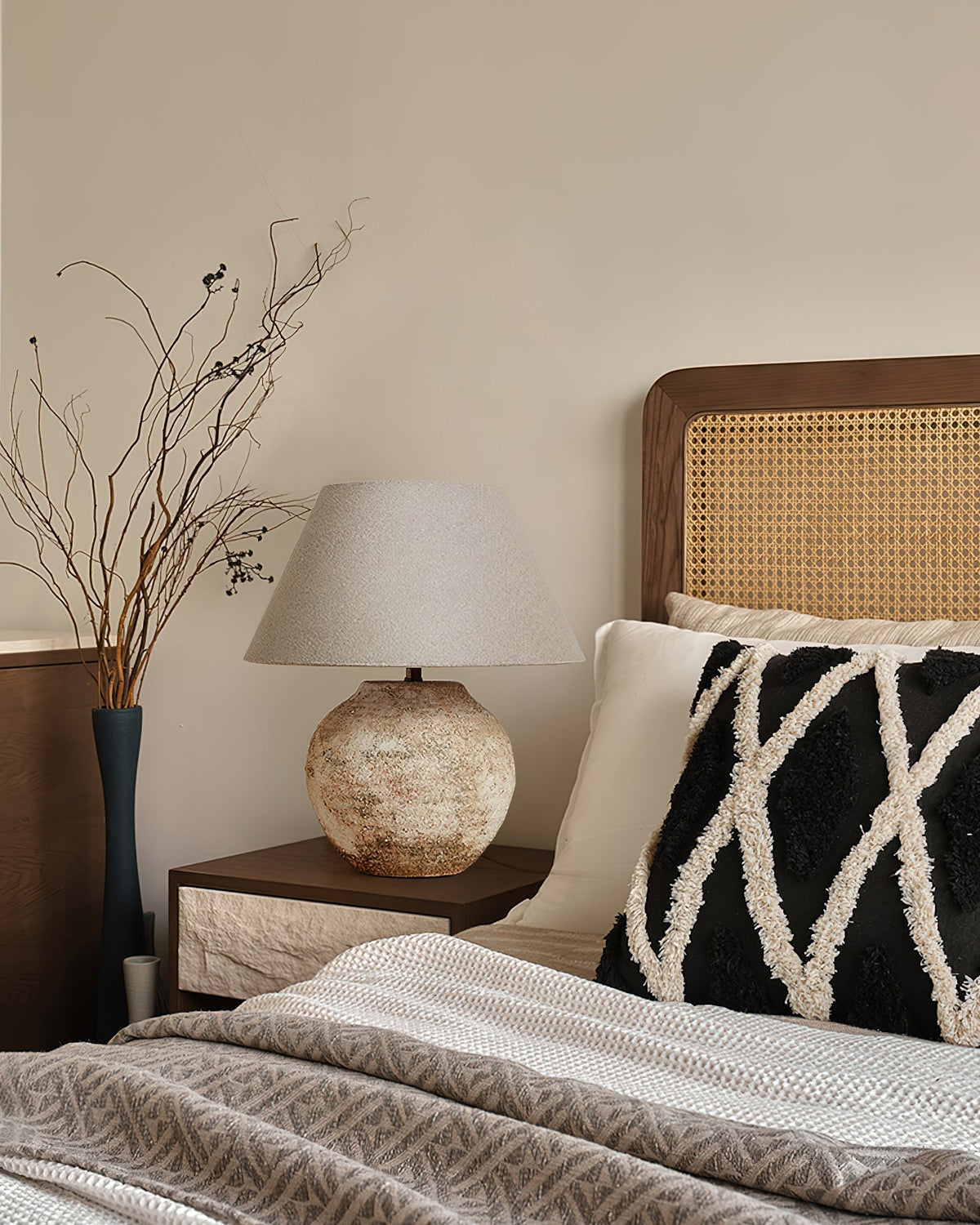 Ceranielle tafellamp Desert Sand keramische voet