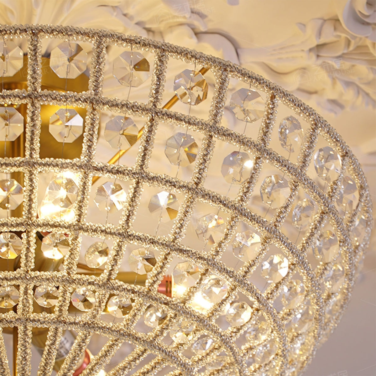 Luxelelle kristallen plafondlamp