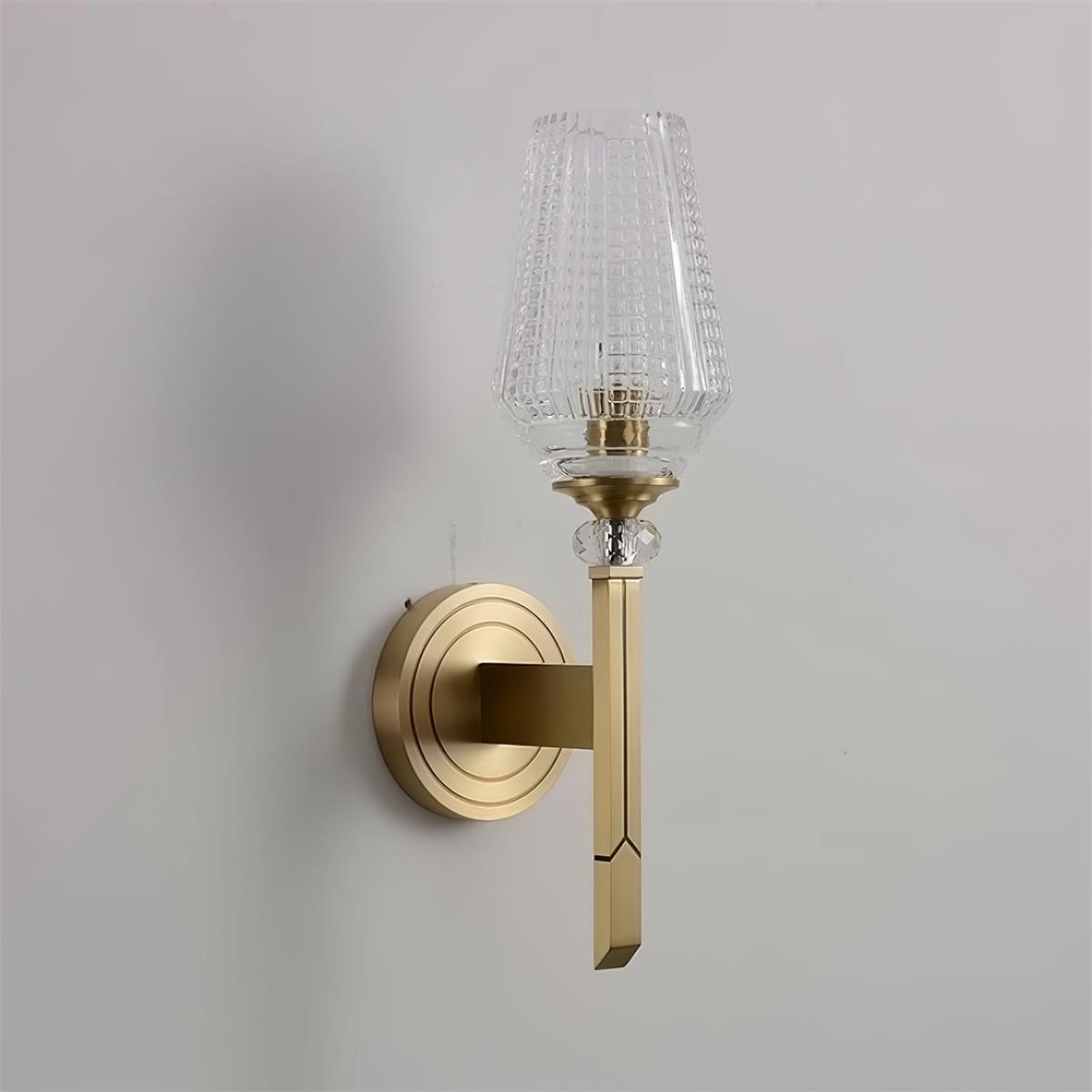 Elyisora wandlamp messing Kristal Elegante