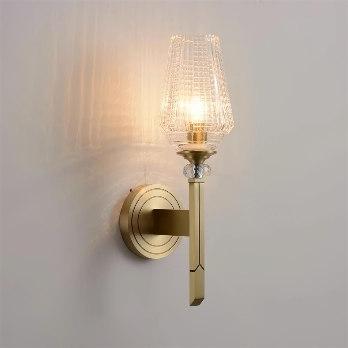 Elyisora wandlamp messing Kristal Elegante
