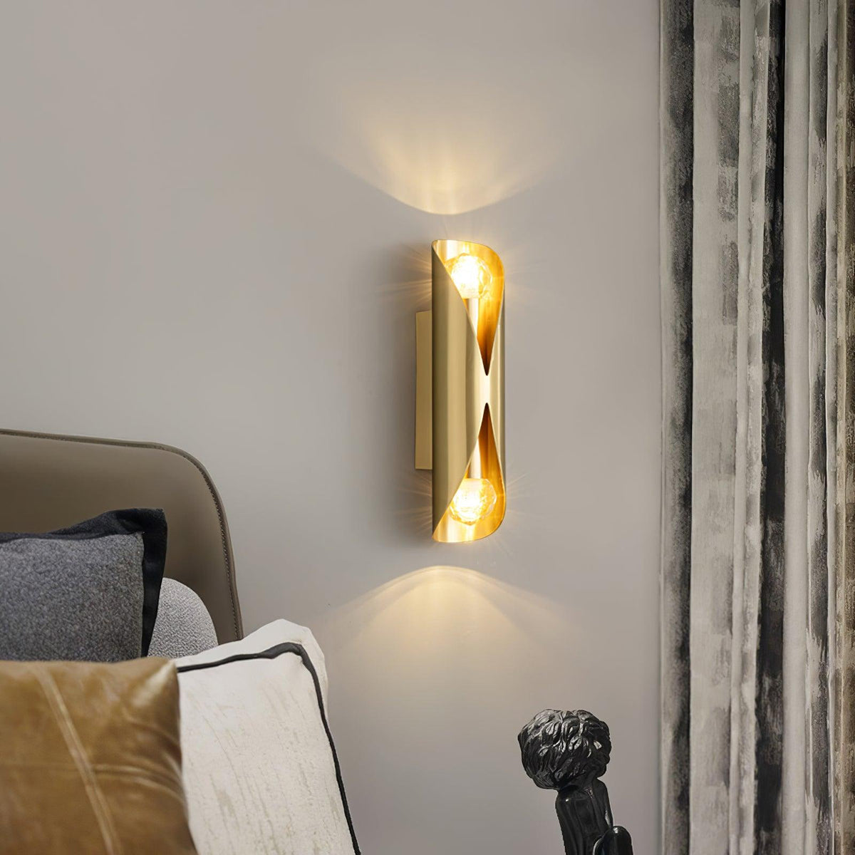 Veyric diamanten messing wandlamp