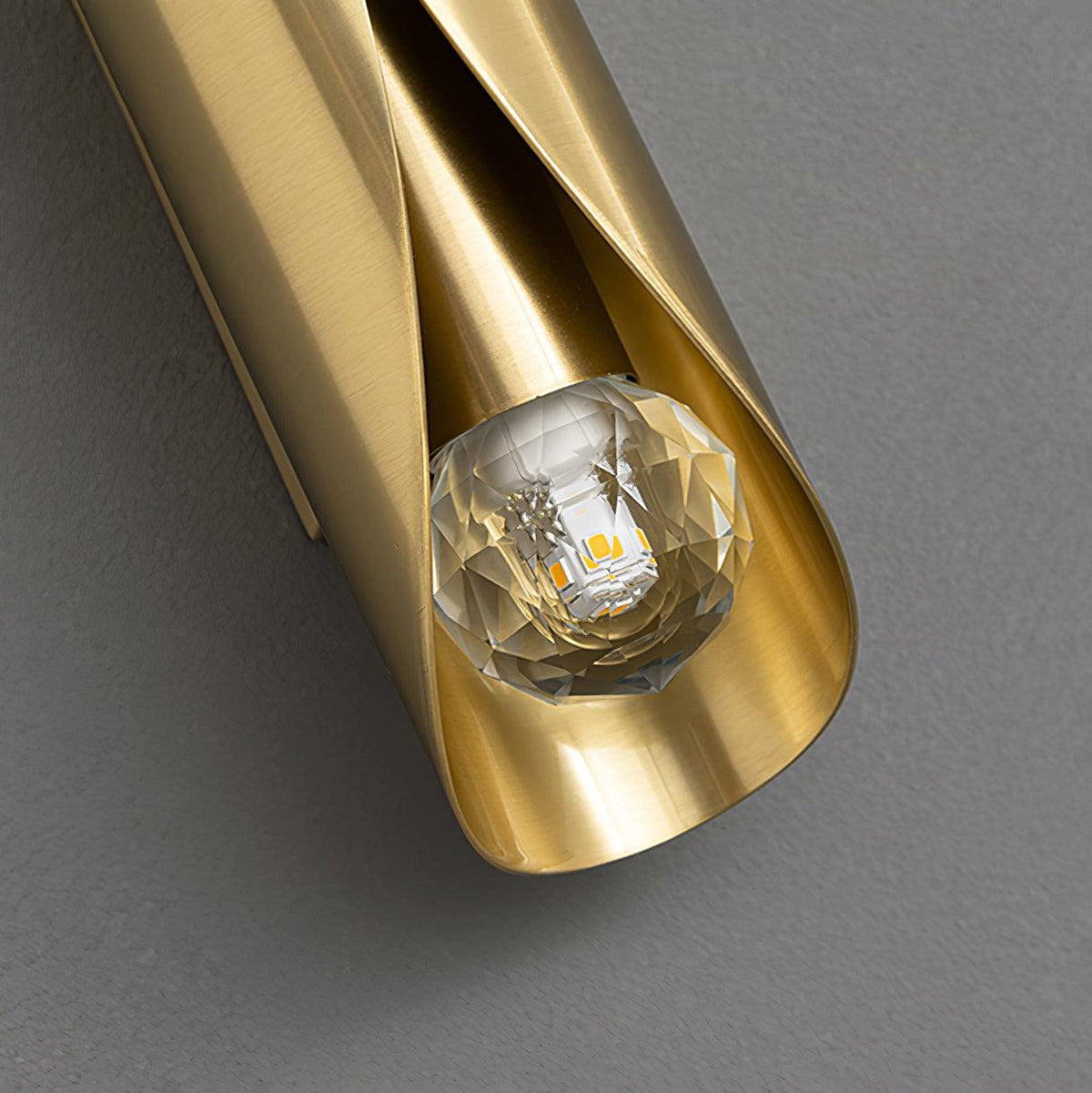 Veyric diamanten messing wandlamp