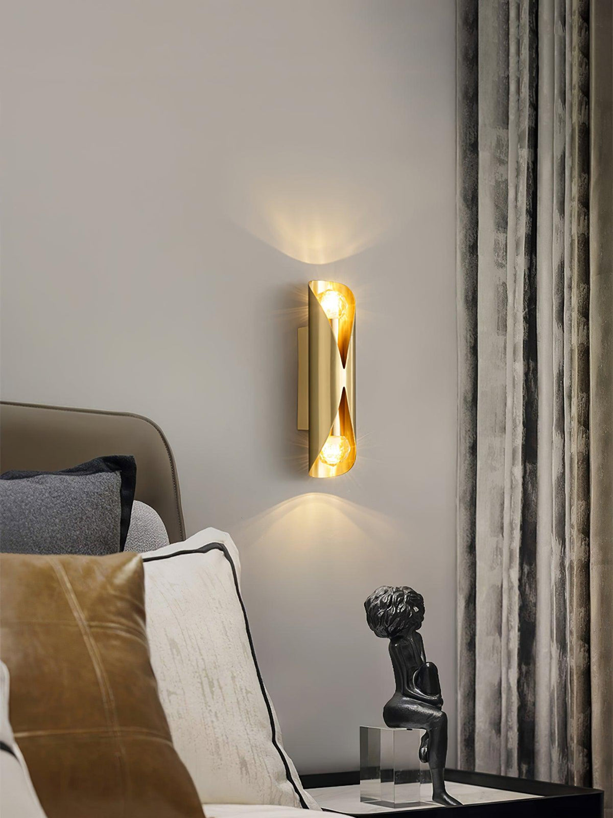 Veyric diamanten messing wandlamp