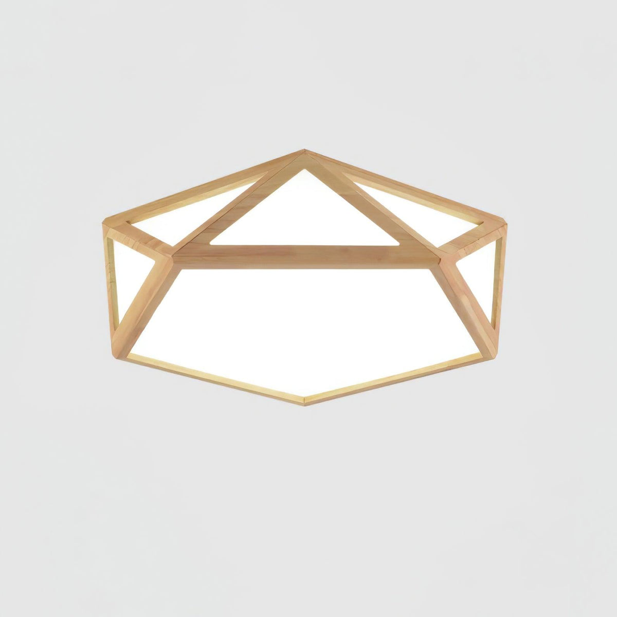 Syleneria plafondlamp houten diamant geometrisch modern