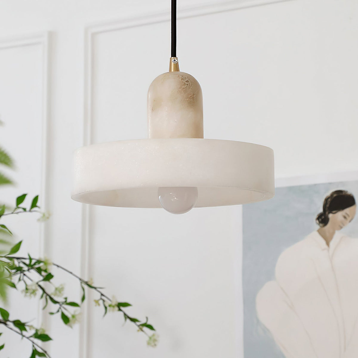 Avenorine Disc Orb albasten hanglamp