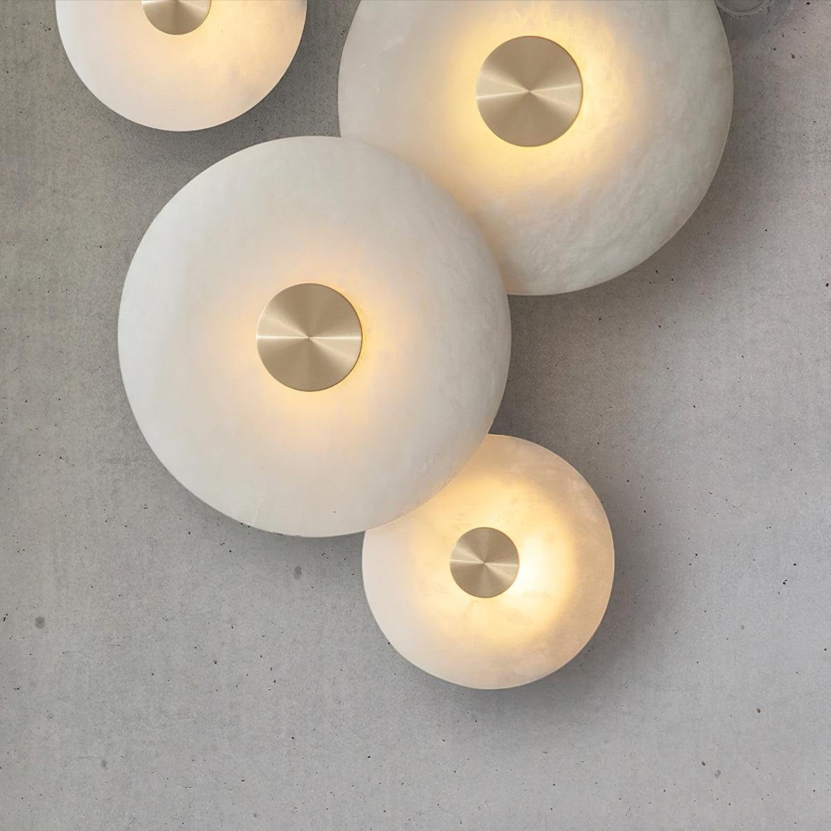 Selina Minimalistische plafondlamp van albast