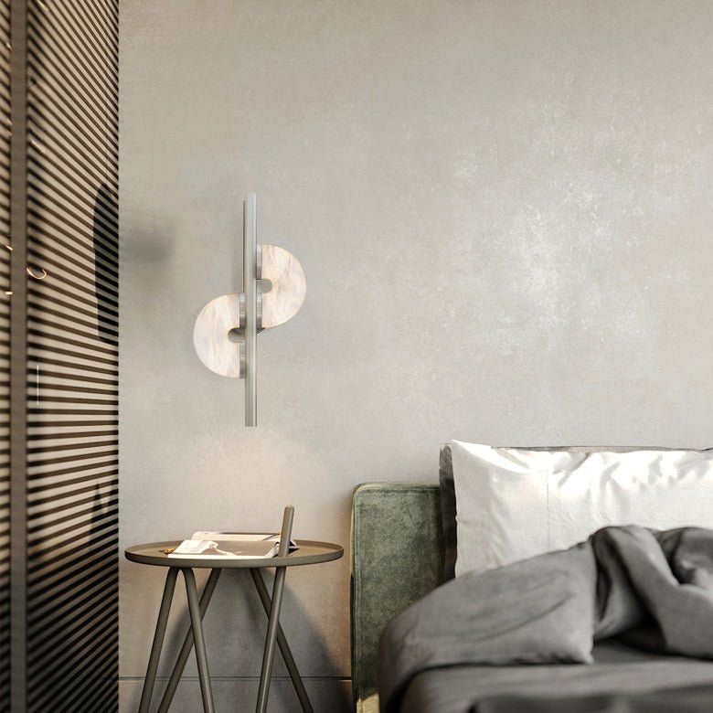 Ythar Dual Disc albasten wandlamp