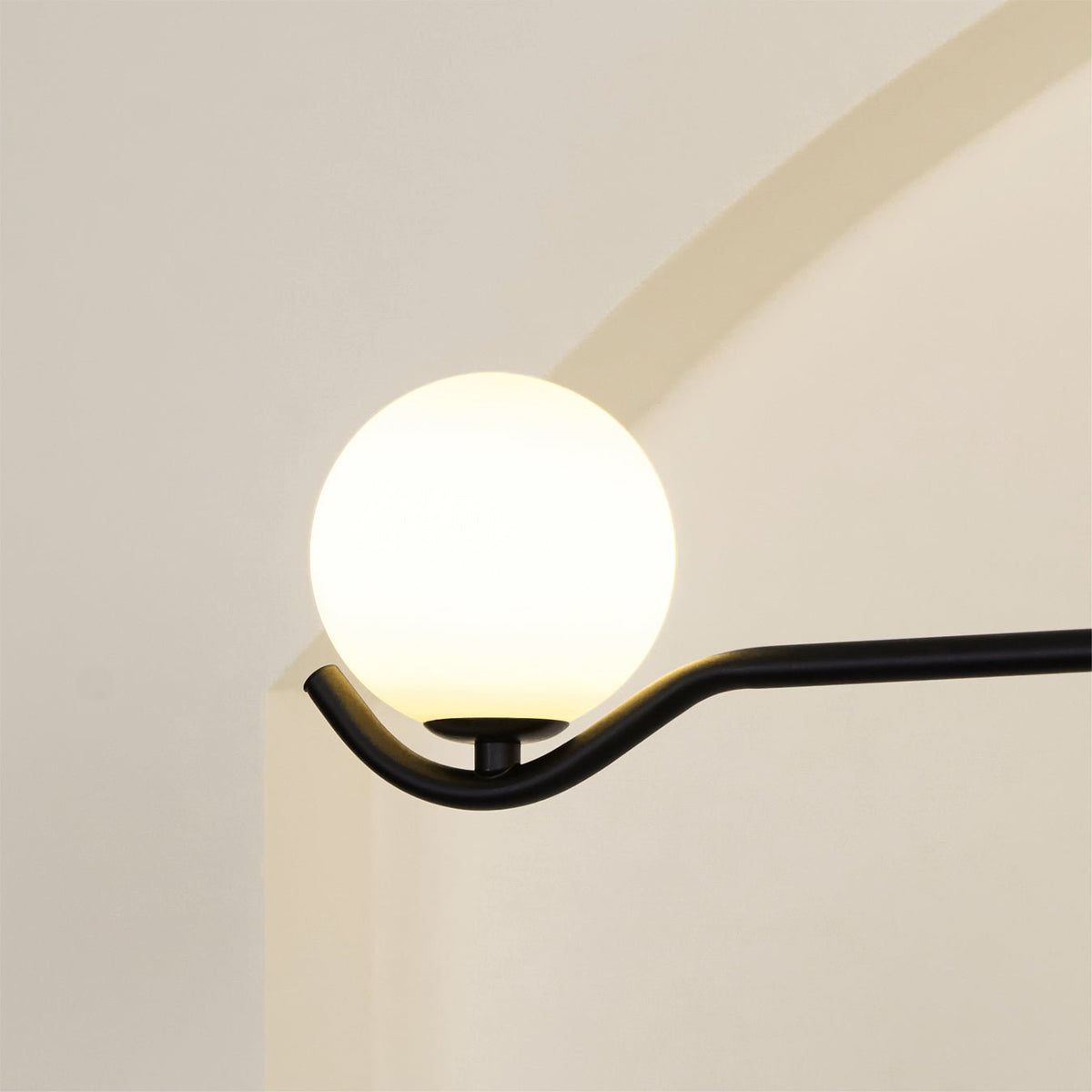 Kominex hanglamp met zwart glasframe
