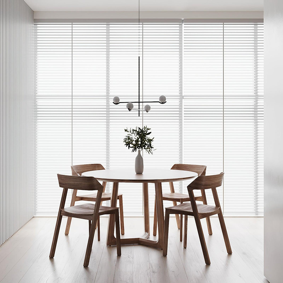 Kominex hanglamp met zwart glasframe
