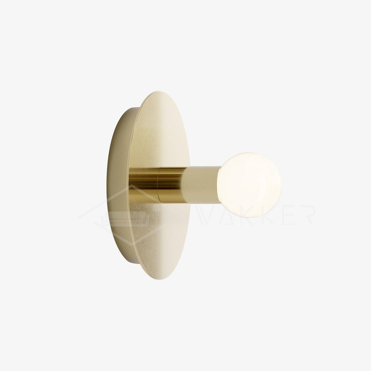 Soluise wandlamp messing blootliggende lamp