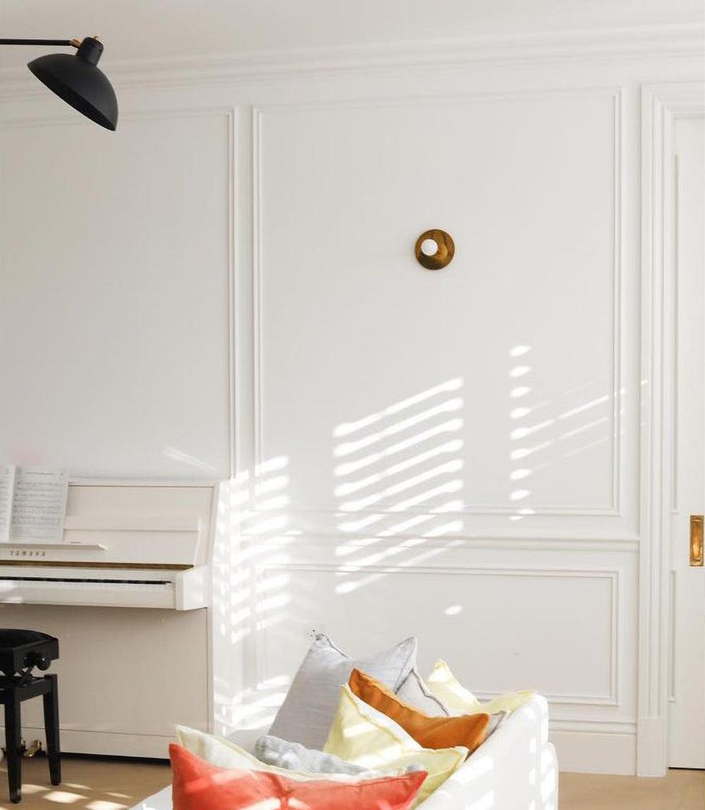 Soluise wandlamp messing blootliggende lamp