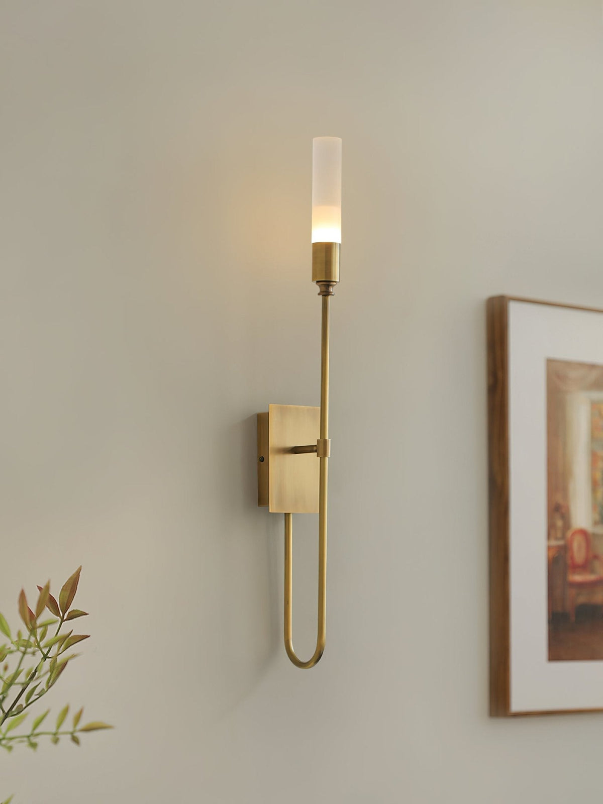 Yvori wandlamp met dubbele staaf minimalistisch
