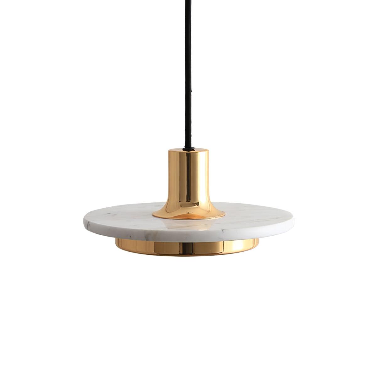 Bram hanglamp marmer dubbele cirkel modern