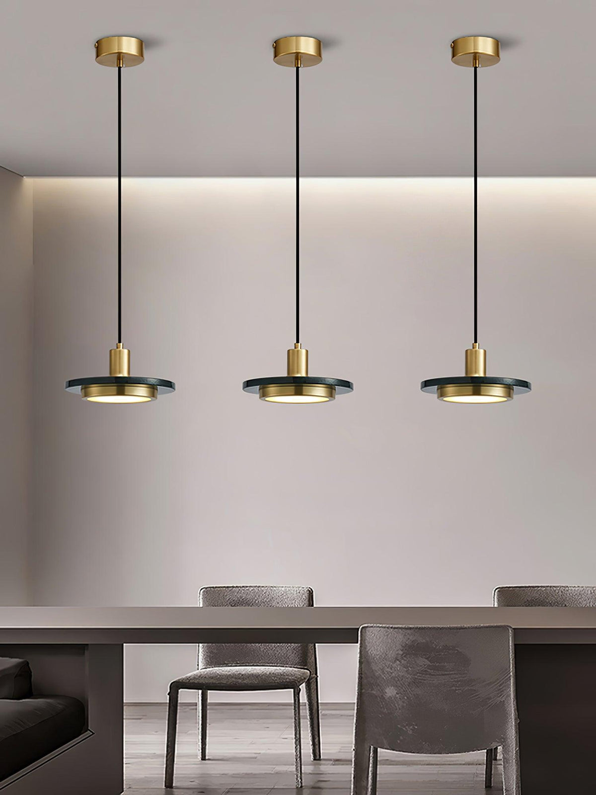 Bram hanglamp marmer dubbele cirkel modern