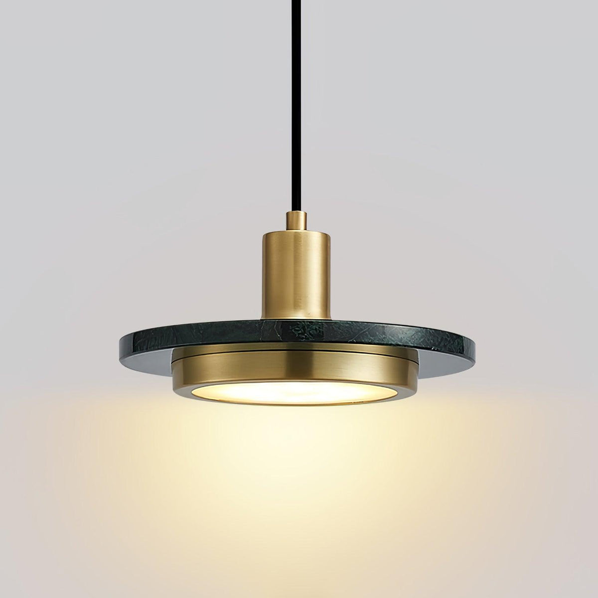 Bram hanglamp marmer dubbele cirkel modern