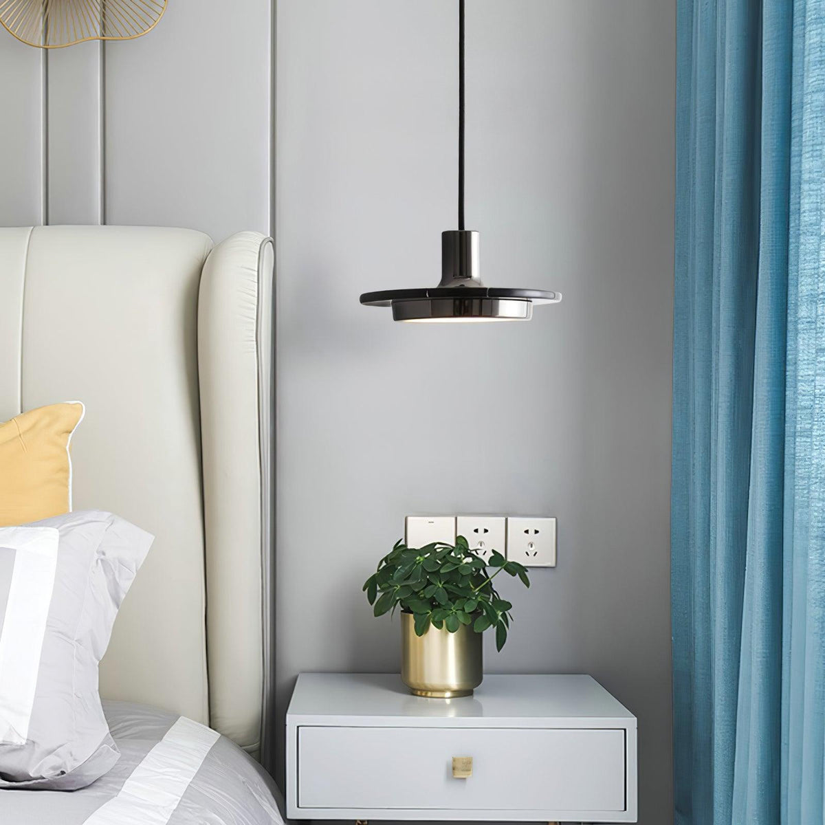 Bram hanglamp marmer dubbele cirkel modern