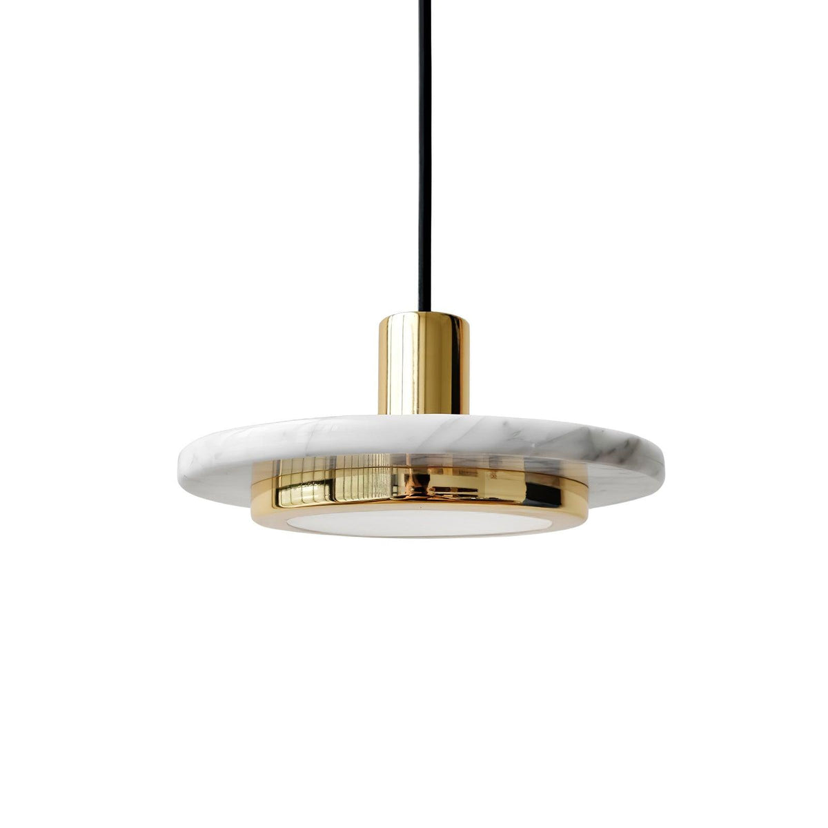 Bram hanglamp marmer dubbele cirkel modern