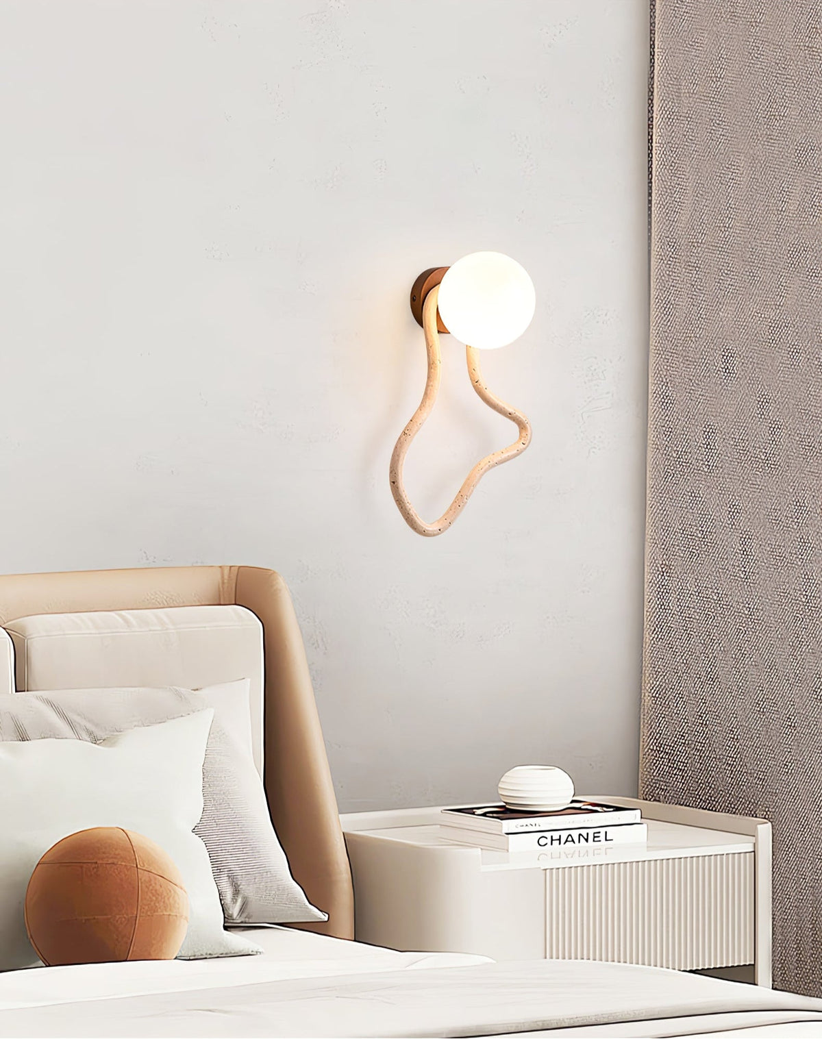 Meldox travertin wandlamp