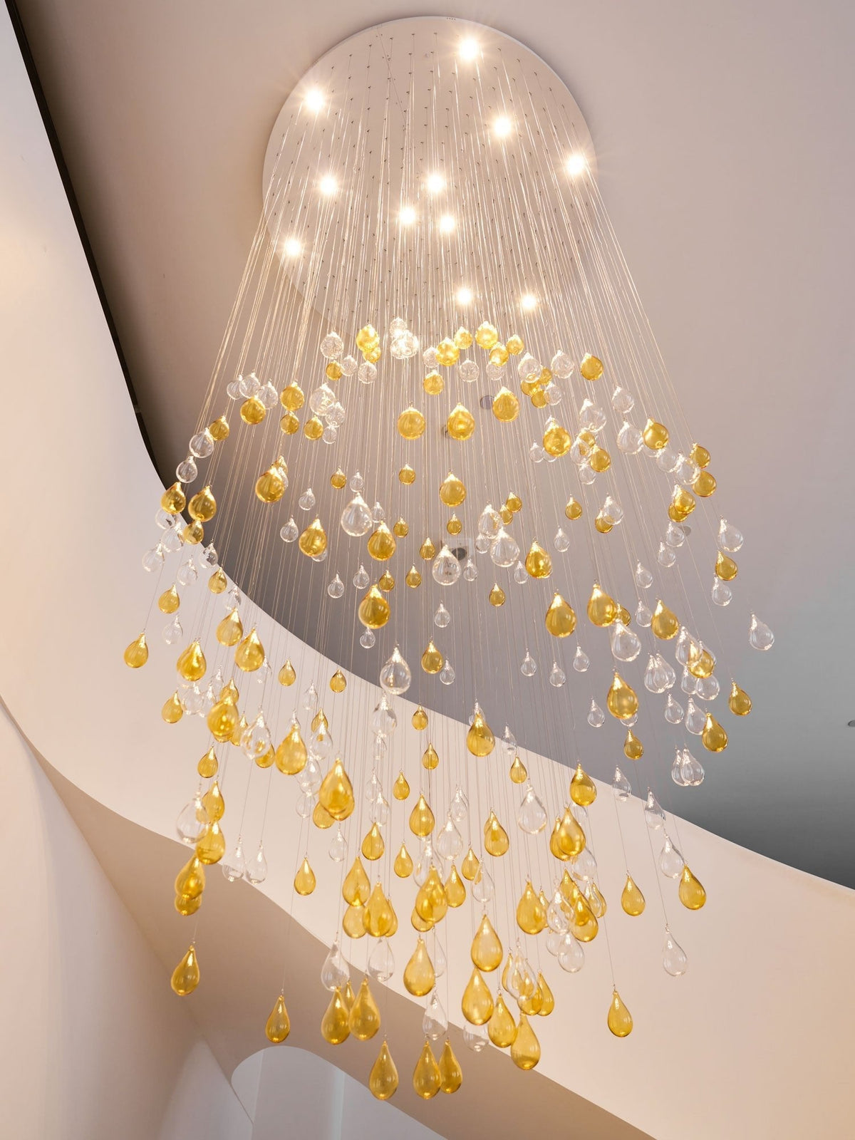 Droplets Cascading Kroonluchter