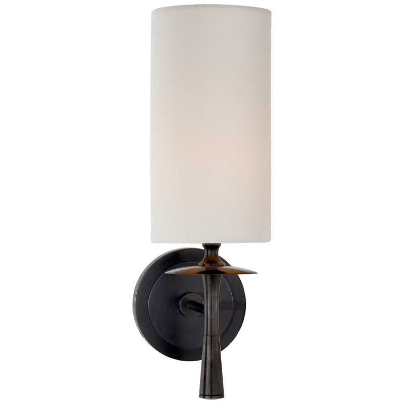 Knight wandlamp met stoffen of glas lampenkap