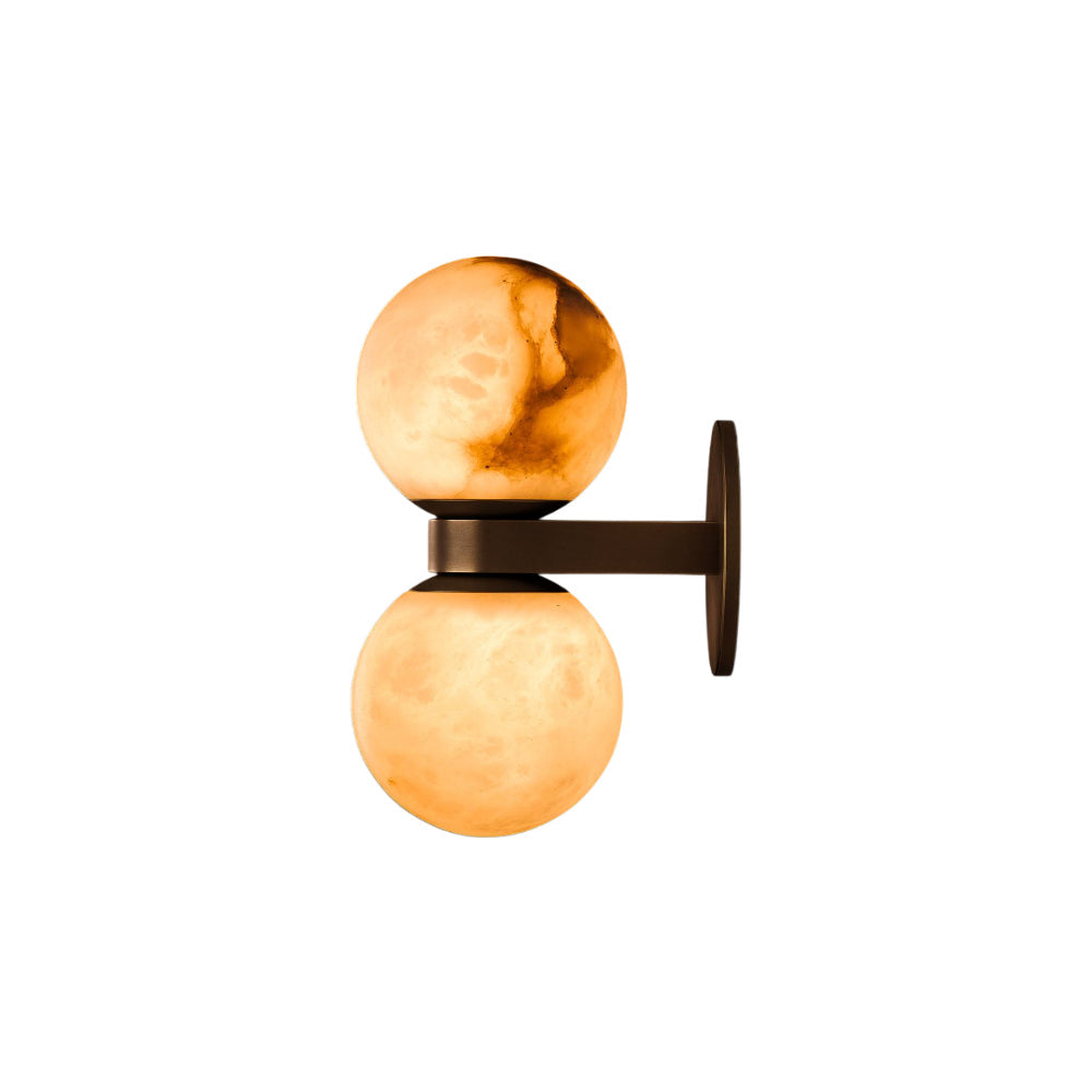 Lush bollen albasten wandlamp