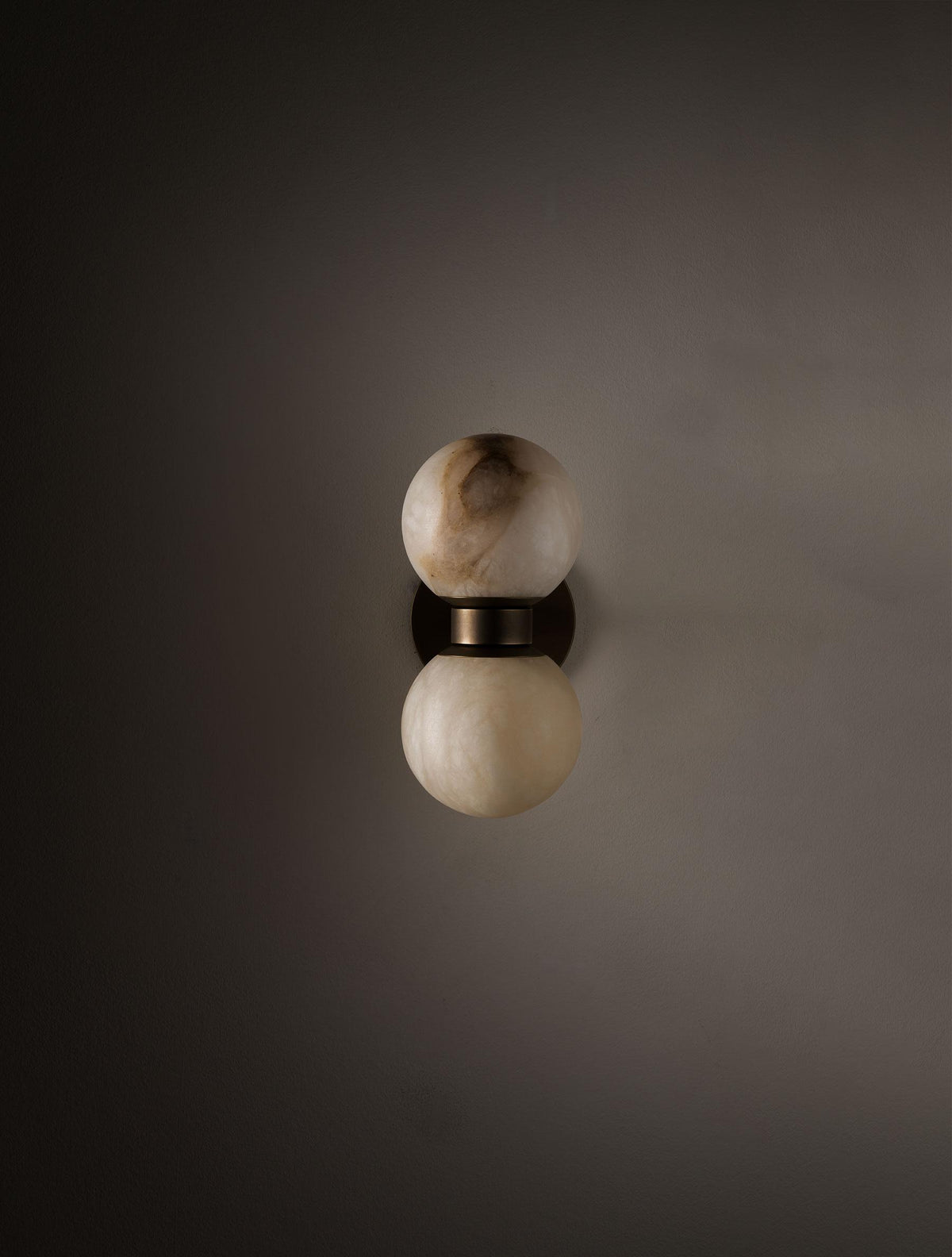 Lush bollen albasten wandlamp
