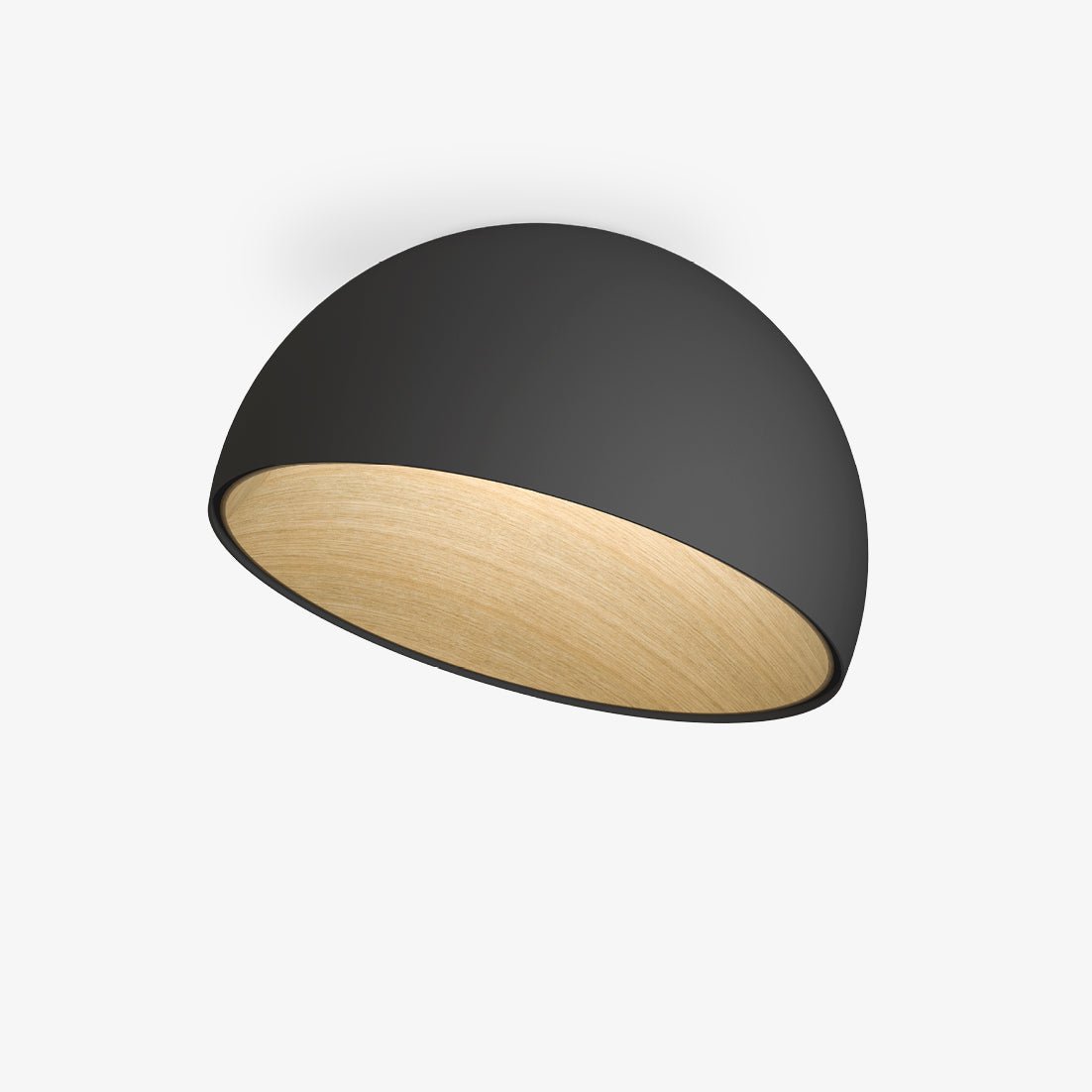 Coda plafondlamp Koepel Hout Minimalistisch
