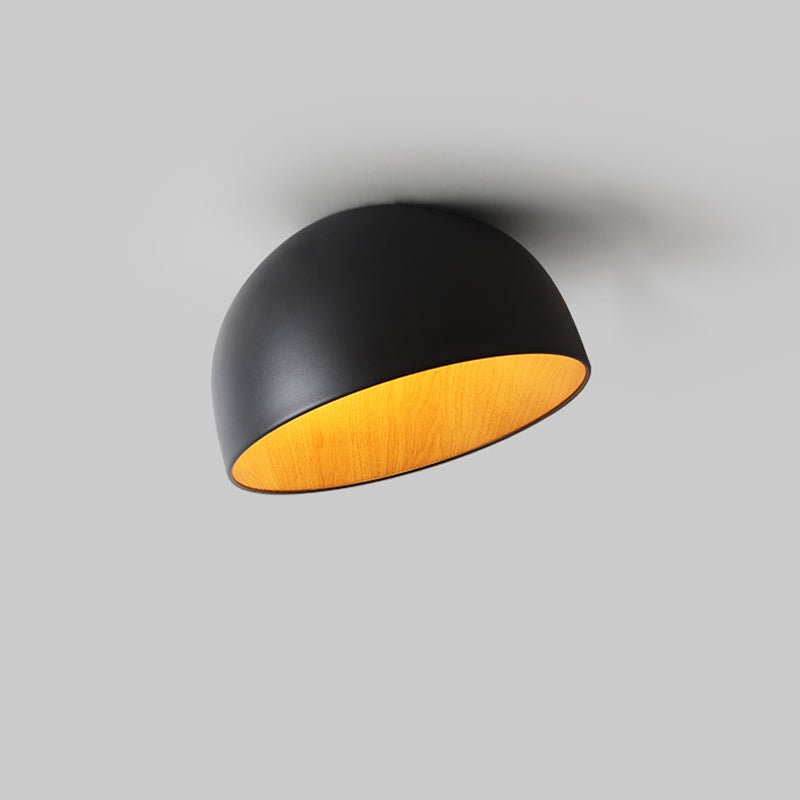 Coda plafondlamp Koepel Hout Minimalistisch