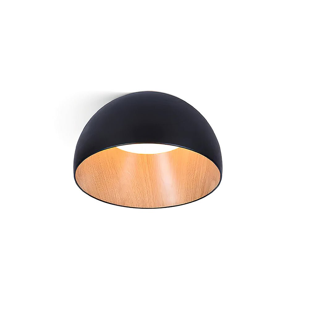 Coda plafondlamp Koepel Hout Minimalistisch