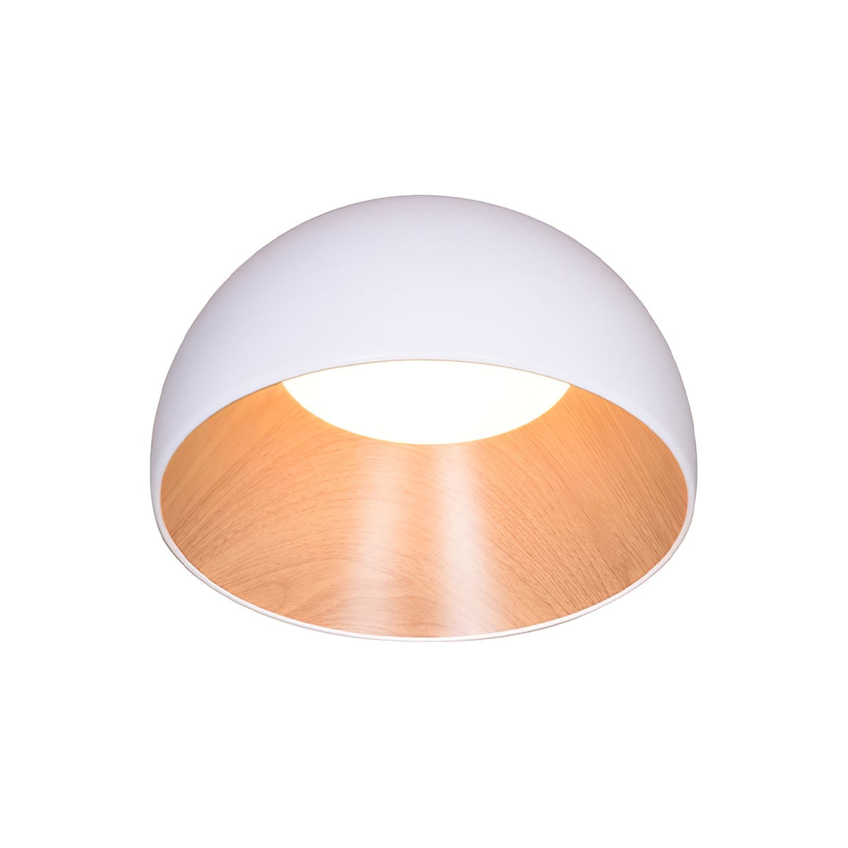 Coda plafondlamp Koepel Hout Minimalistisch
