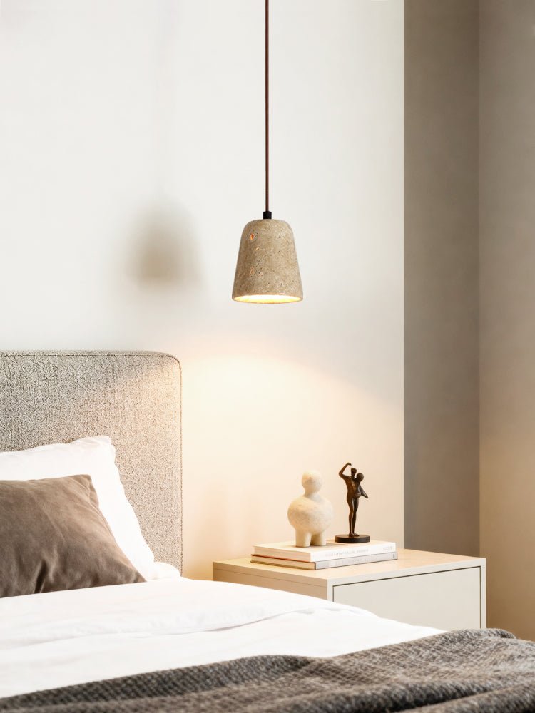 Earthy Geel travertin hanglamp