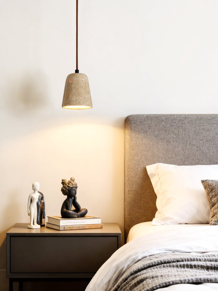 Earthy Geel travertin hanglamp