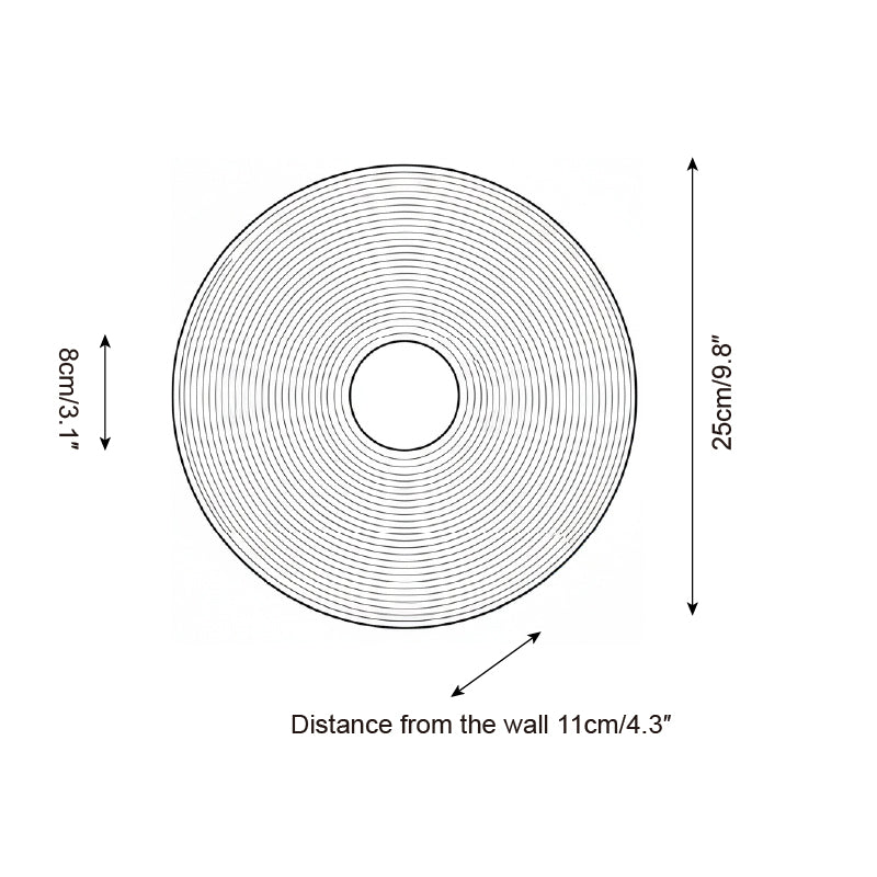 Cirisise Coil wandlamp