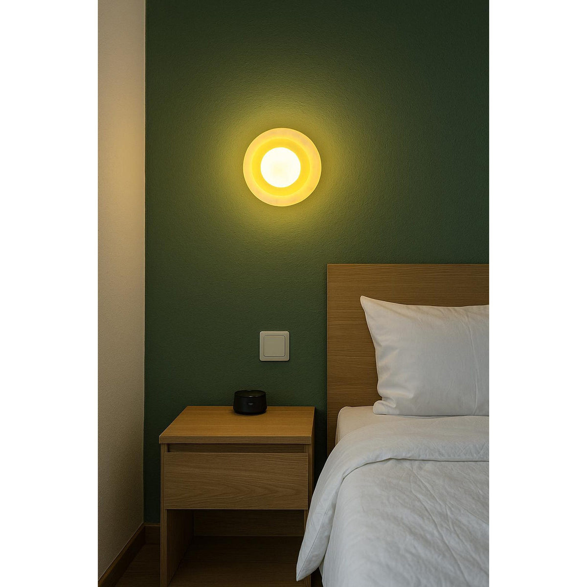 Eclipse wandlamp met marmeren afwerking