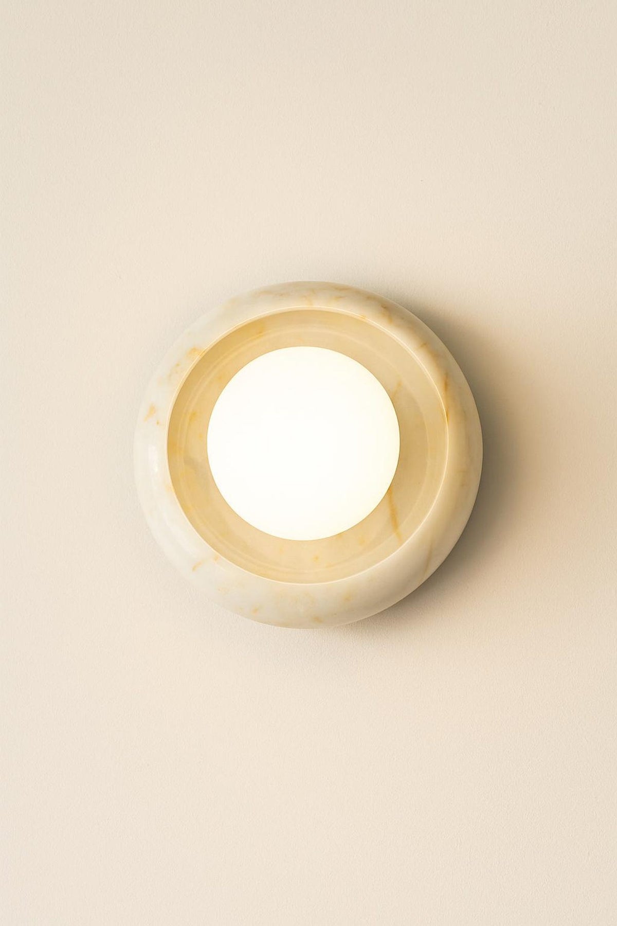 Eclipse wandlamp met marmeren afwerking