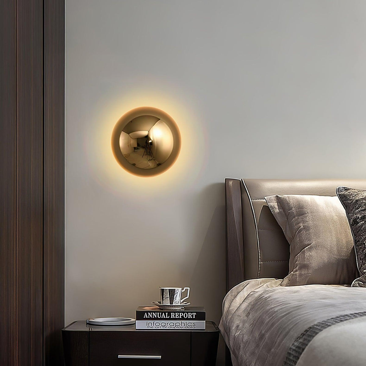 Virixy Moderne minimalistische wandlamp met bolvormige kap