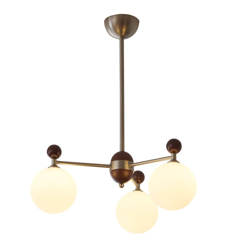 Cimirora Traditionele Elegantie Houten glas Kroonluchter