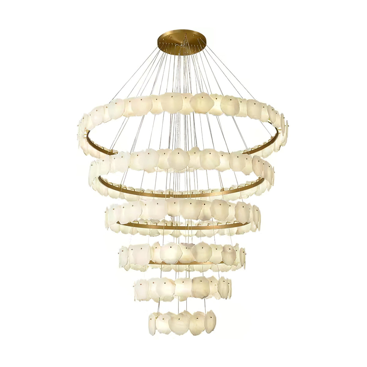 Albeine luxe albasten kroonluchter
