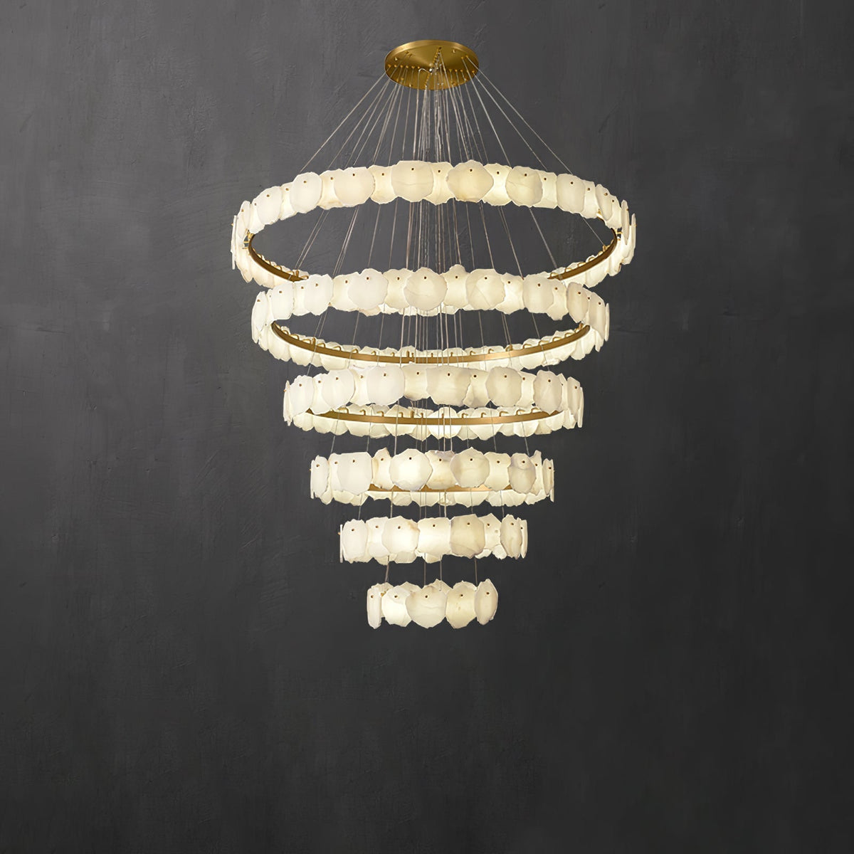 Albeine luxe albasten kroonluchter