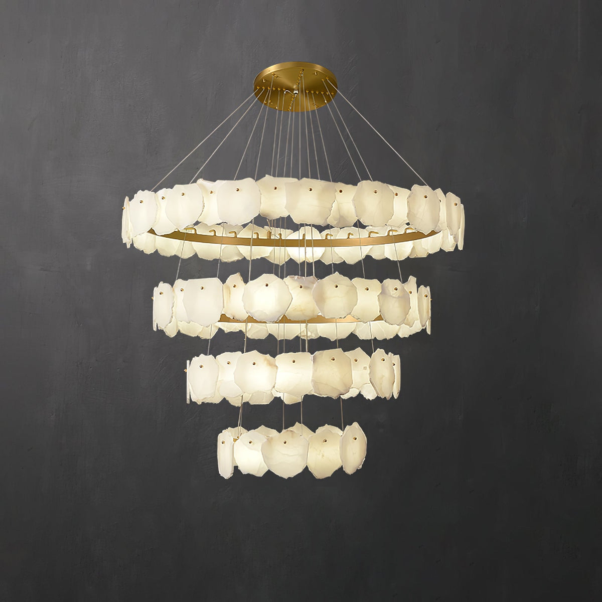 Albeine luxe albasten kroonluchter