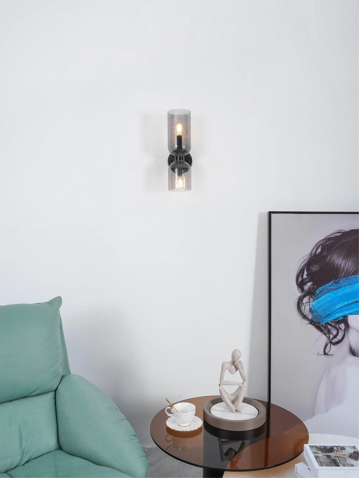 Bryn Moderne minimalistische wandlamp van glas