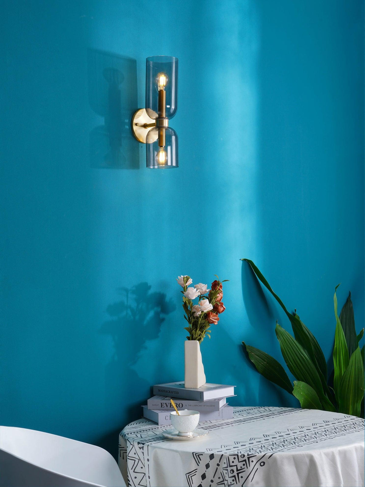 Bryn Moderne minimalistische wandlamp van glas