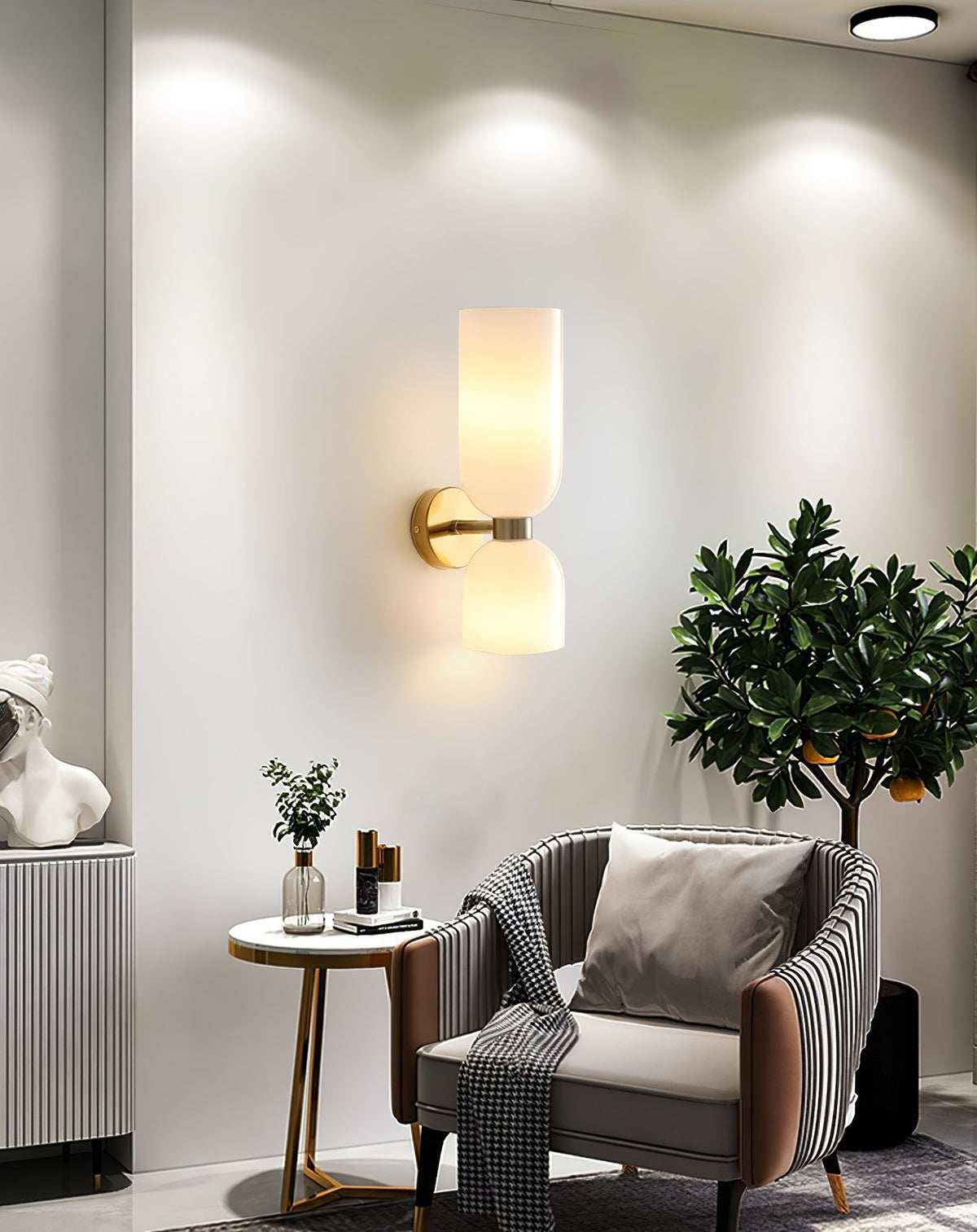 Bryn Moderne minimalistische wandlamp van glas