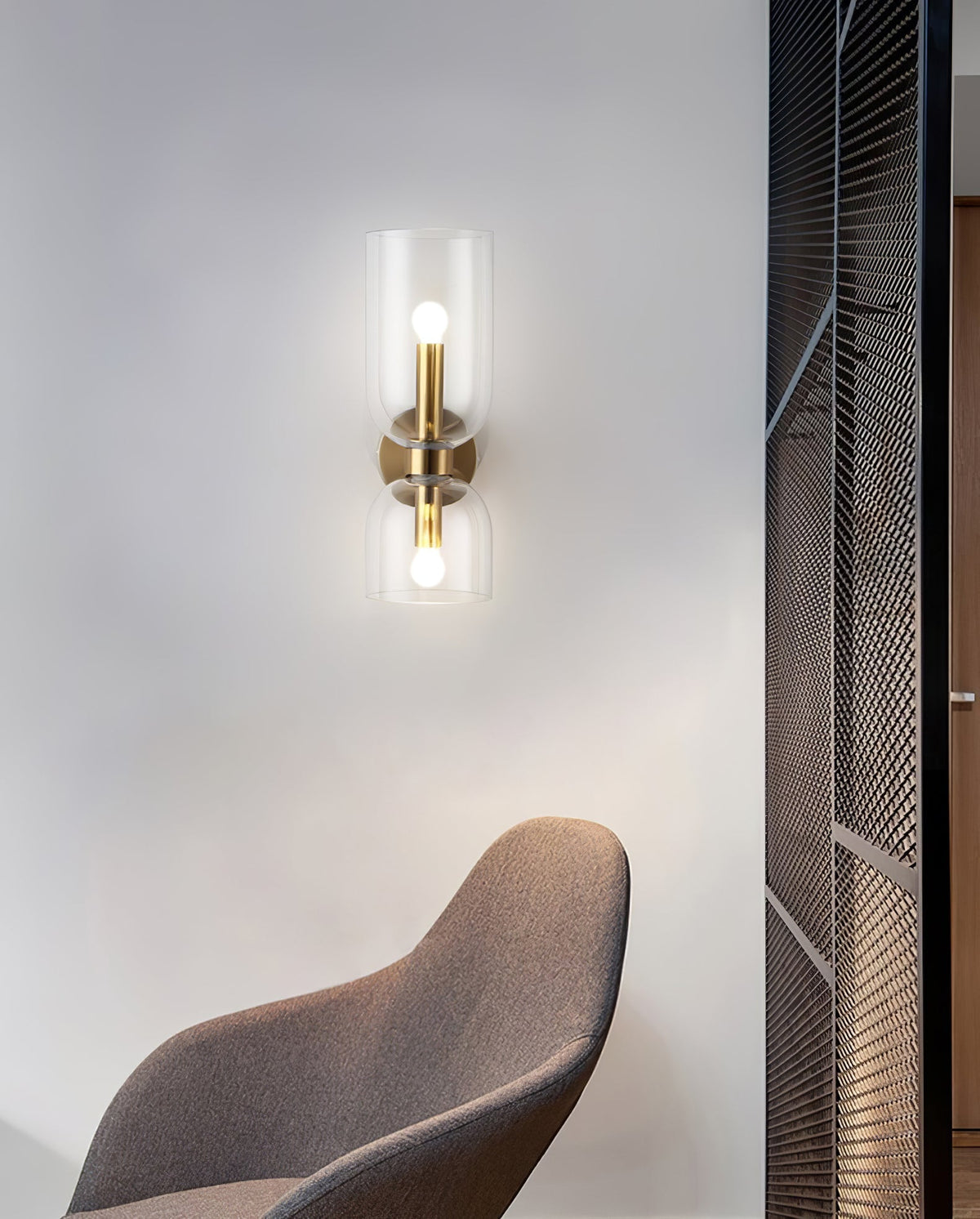 Bryn Moderne minimalistische wandlamp van glas
