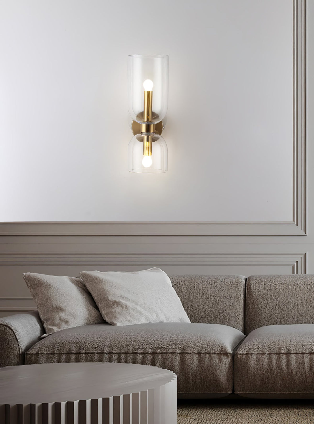 Bryn Moderne minimalistische wandlamp van glas