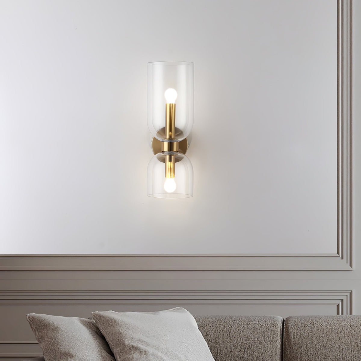 Bryn Moderne minimalistische wandlamp van glas