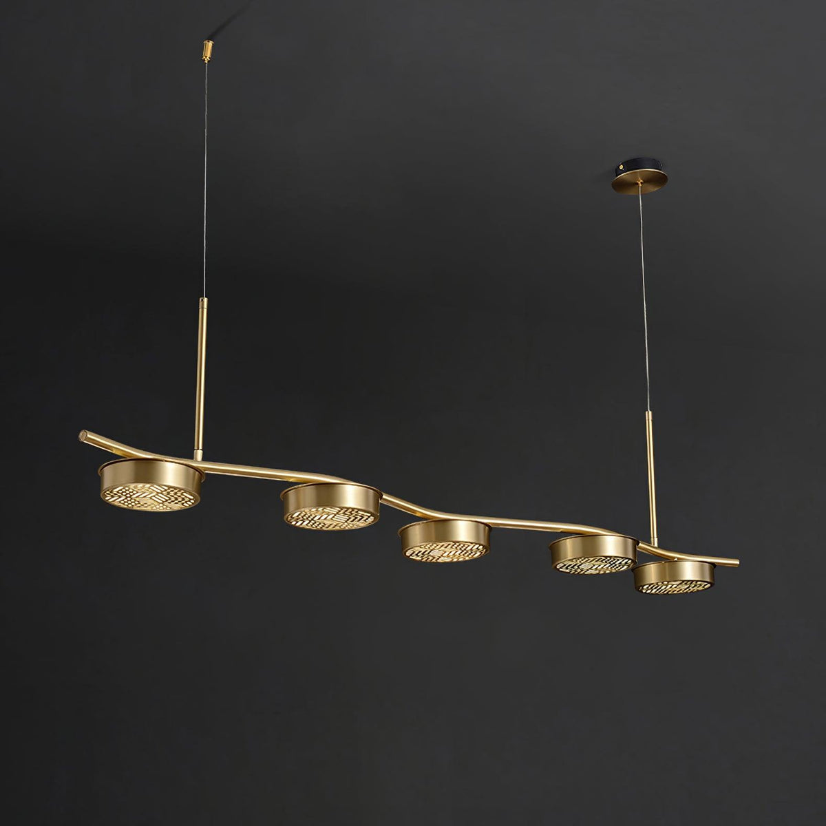 Aureus moderne kroonluchter van messing