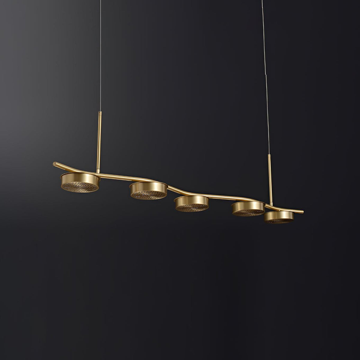 Aureus moderne kroonluchter van messing